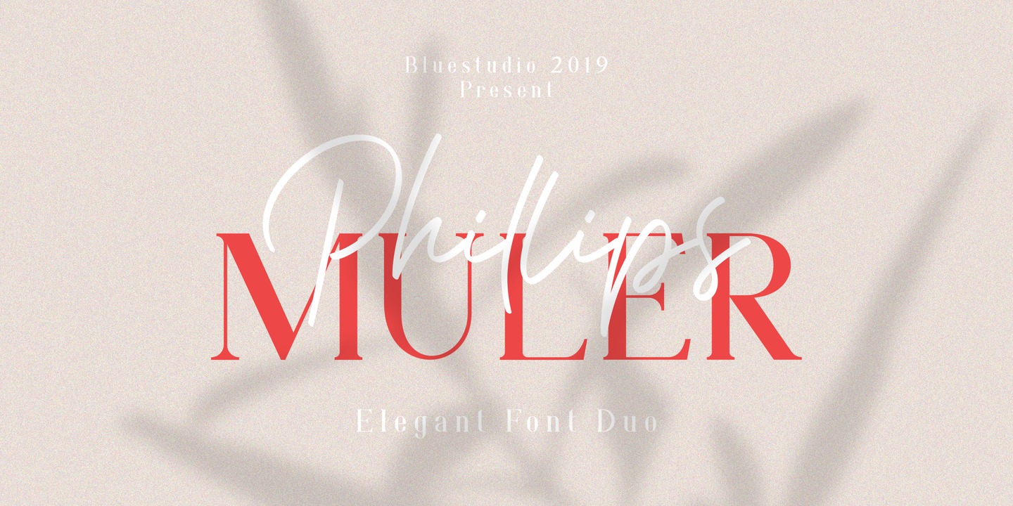 Beispiel einer Phillips Muler-Schriftart